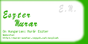 eszter murar business card